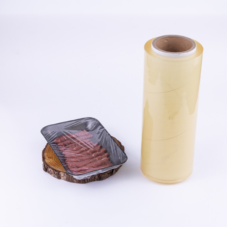 PVC Fruit Meat Wrapping Stretch Cling Film Jumbo Roll