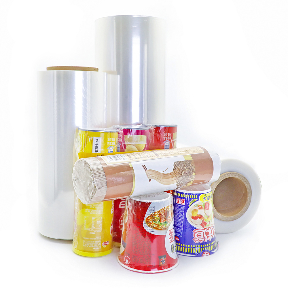 10-30um Transparent Good Quality Plastic POF Polyolefin Heat Shrinkable Film for Cup Noodles Packaging