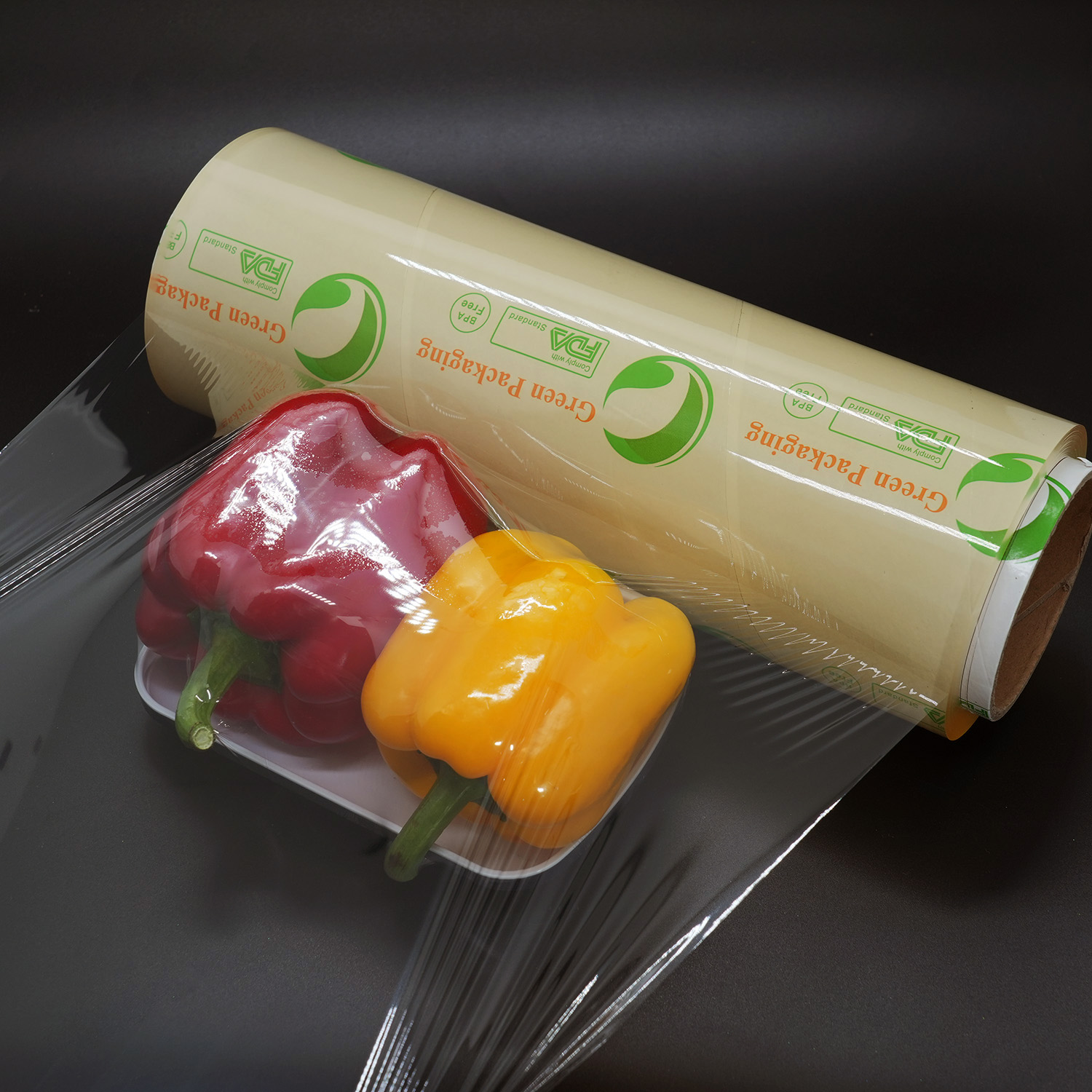 Premium Food Grade PVC Cling Film with Cutter Box - 100% BPA-Free Kitchen Wrap for Freshness
