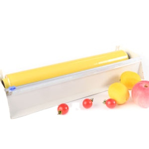 Fresh Food Pack PVC Stretch Cling Wrap Film with Slide Blade Cutter