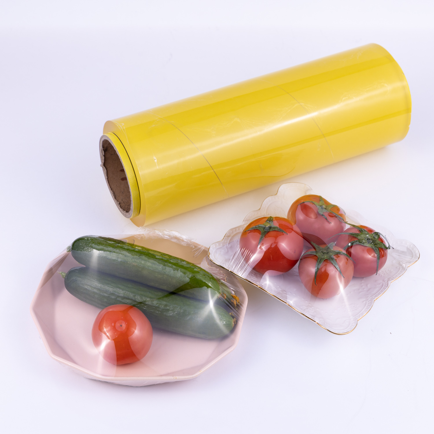 Customized Plastic Wrap Cling Film for Food PVC Stretch Cling Film Roll