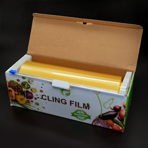 Premium Food Grade PVC Cling Film with Cutter Box - 100% BPA-Free Kitchen Wrap for Freshness