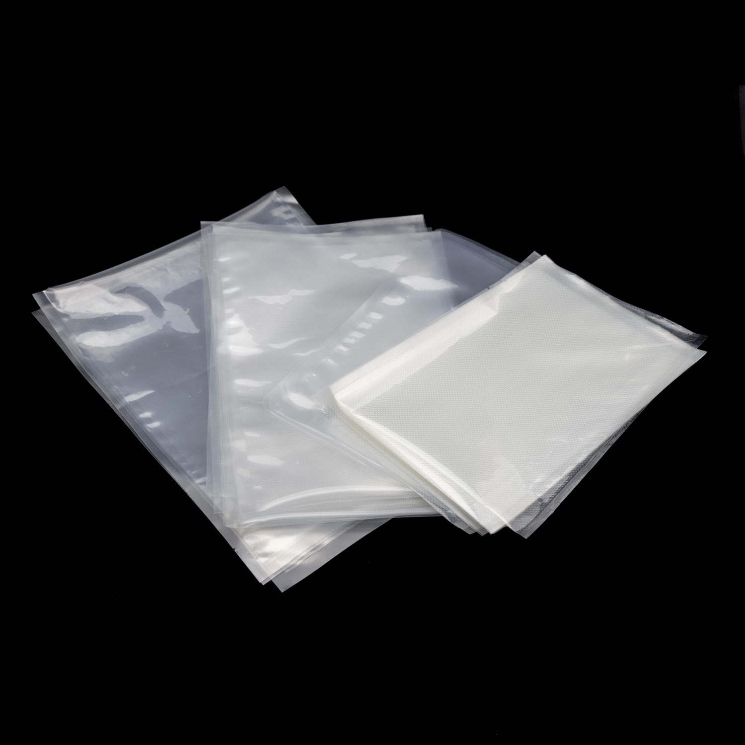 Barrier Packaging Clear 3 Side Sealing Seal Pouch Transparent embossed Vacuum Food Heat Seal Bag