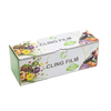 Customizable size PVC food grade cling film Color box with print and cutter slide