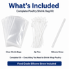 Food Grade frozen Poultry 10*16 Inch Chicken Packaging Shrink Bags