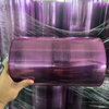 Purple Color Soft Anti Fog PVC Food Stretch Film Cling Film Jumbo Roll for Food Packaging