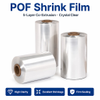 Food Grade Crosslinked POF Shrink Film Custom Printed High Shrinkage Polyolefin Heat Shrink Wrap Film for Food Beverage General Goods Outer Packaging