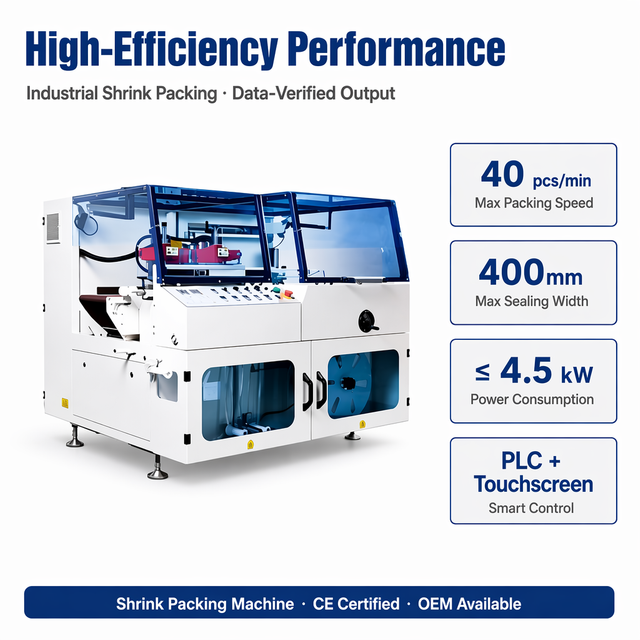 Automatic High Speed L801 High Performance Shrink Wrapping Machine | Cup Noodles Film Sealing Packaging Machine With Heat Shrink Tunnel